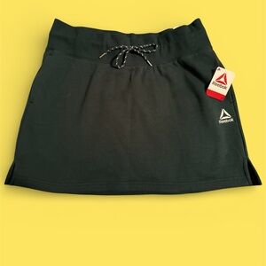Reebok Women's Black Mini Skirt with Drawstring